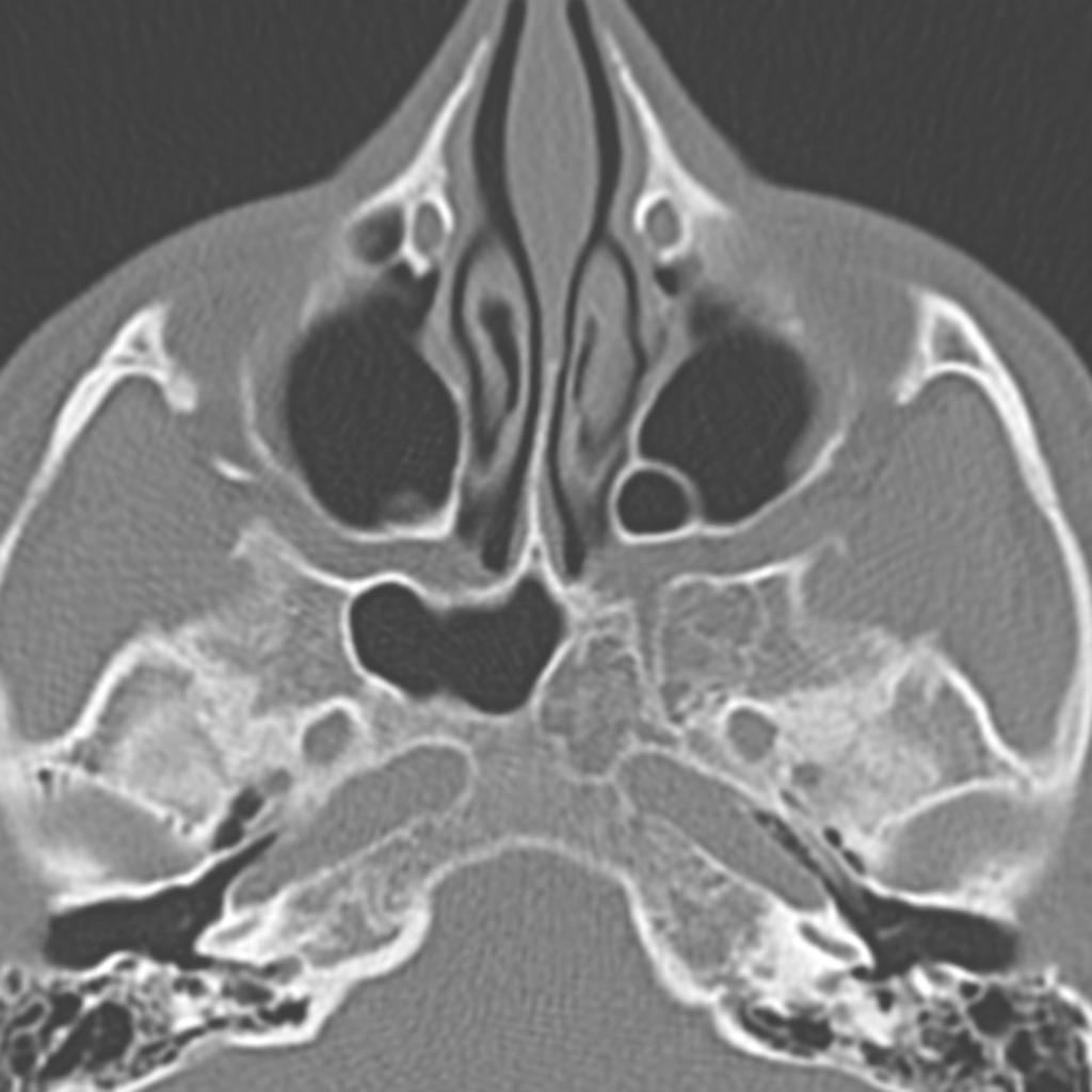 Апневматизированый клиновидный синус слева